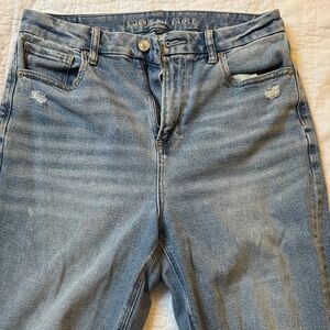 American Eagle Outfitters Women's Light Blue High Rise Jeans